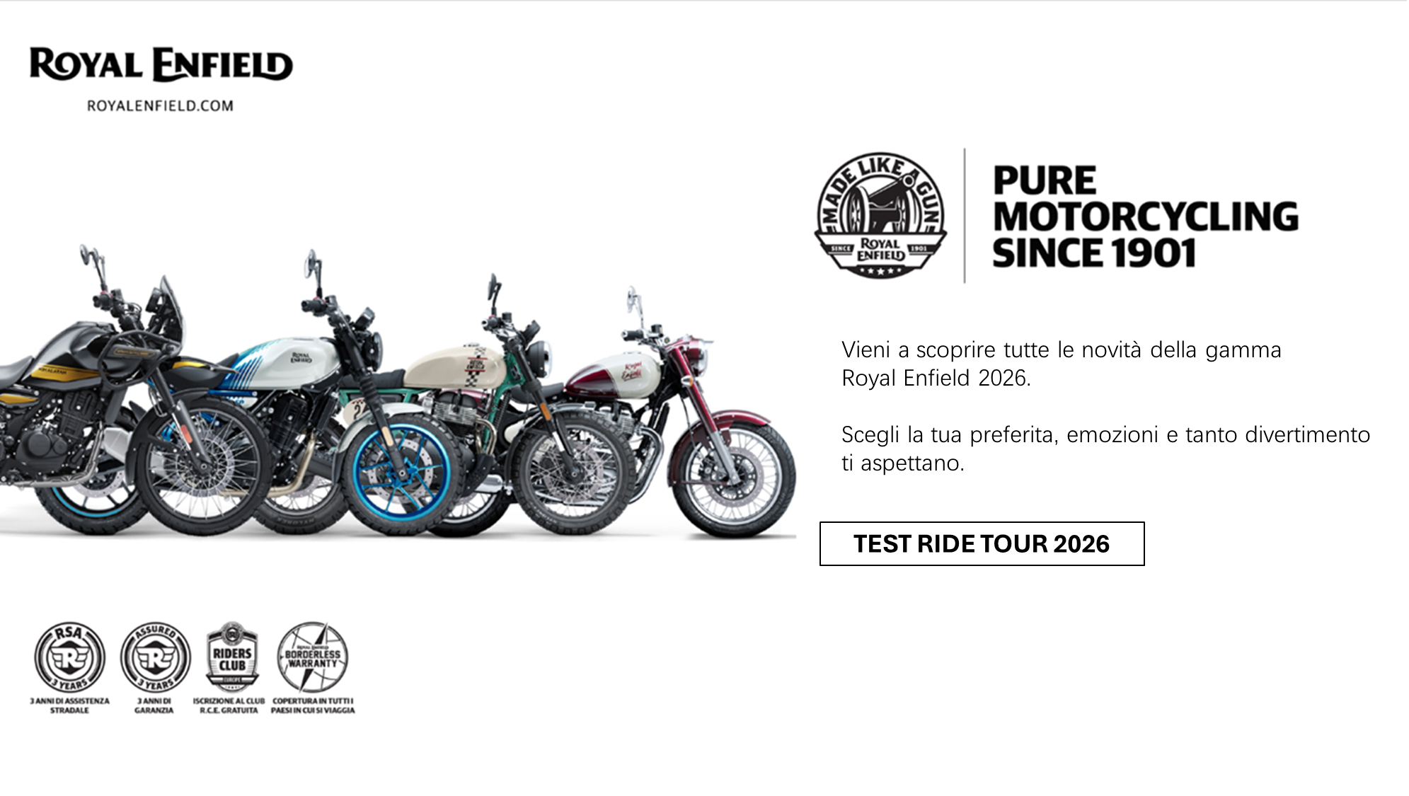 Test Ride Tour 2026 Royal Enfield
